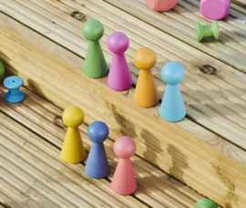 Tickit regenboog houten pionnen