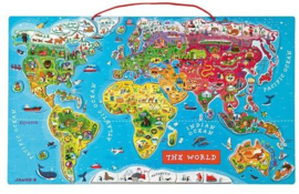 Wandpuzzel wereld J05504