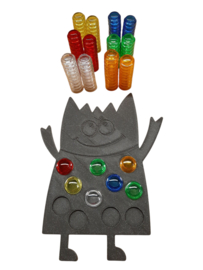 Kleurenmonster + stapelbare telstenen