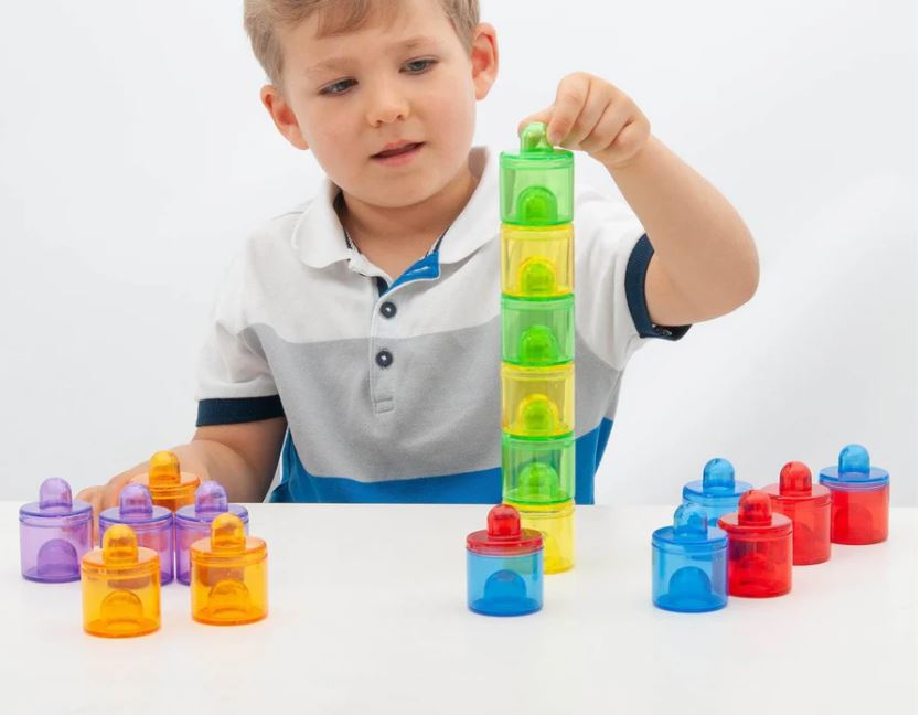 Tickit doorschijnende kleurenpotjes
