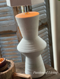 Retro tafellamp Crème
