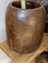 Stoer houten pot
