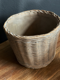 Rietlook plantenpot Rond