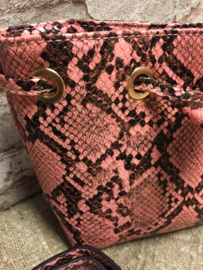 Heuptasje Snake Pink