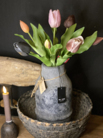 Real Touch Tulp Mix Mauve 31cm