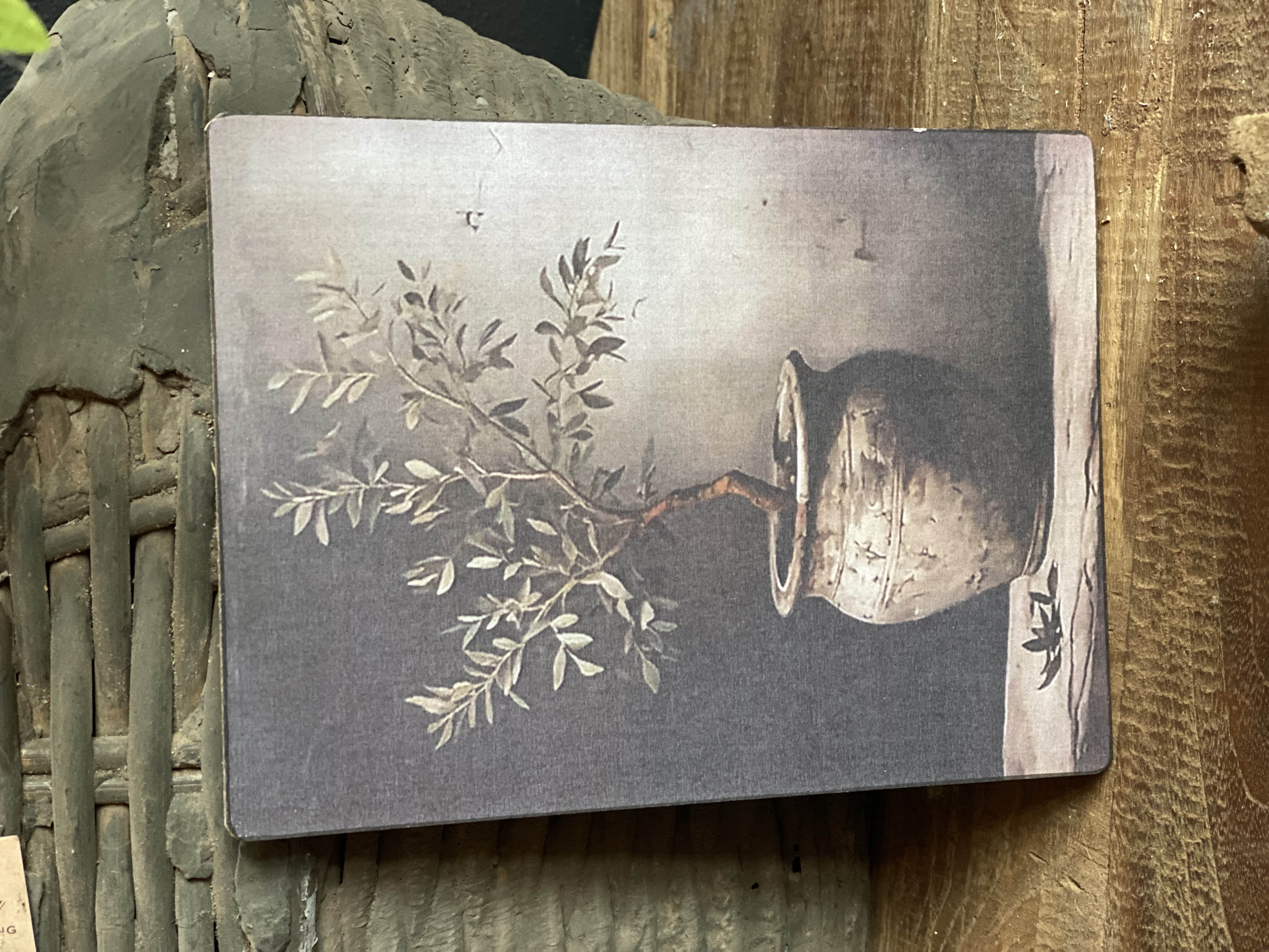 Deco bordje olijf in pot