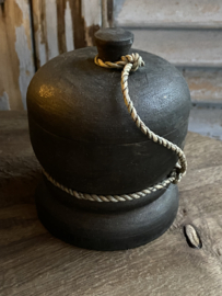 Houten potje met deksel