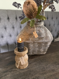 Houten kandelaar
