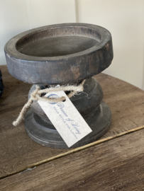Houten console kandelaar