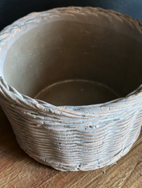 Rietlook plantenpot rond