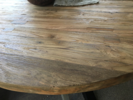 Ronde eettafel Teak naturel 120