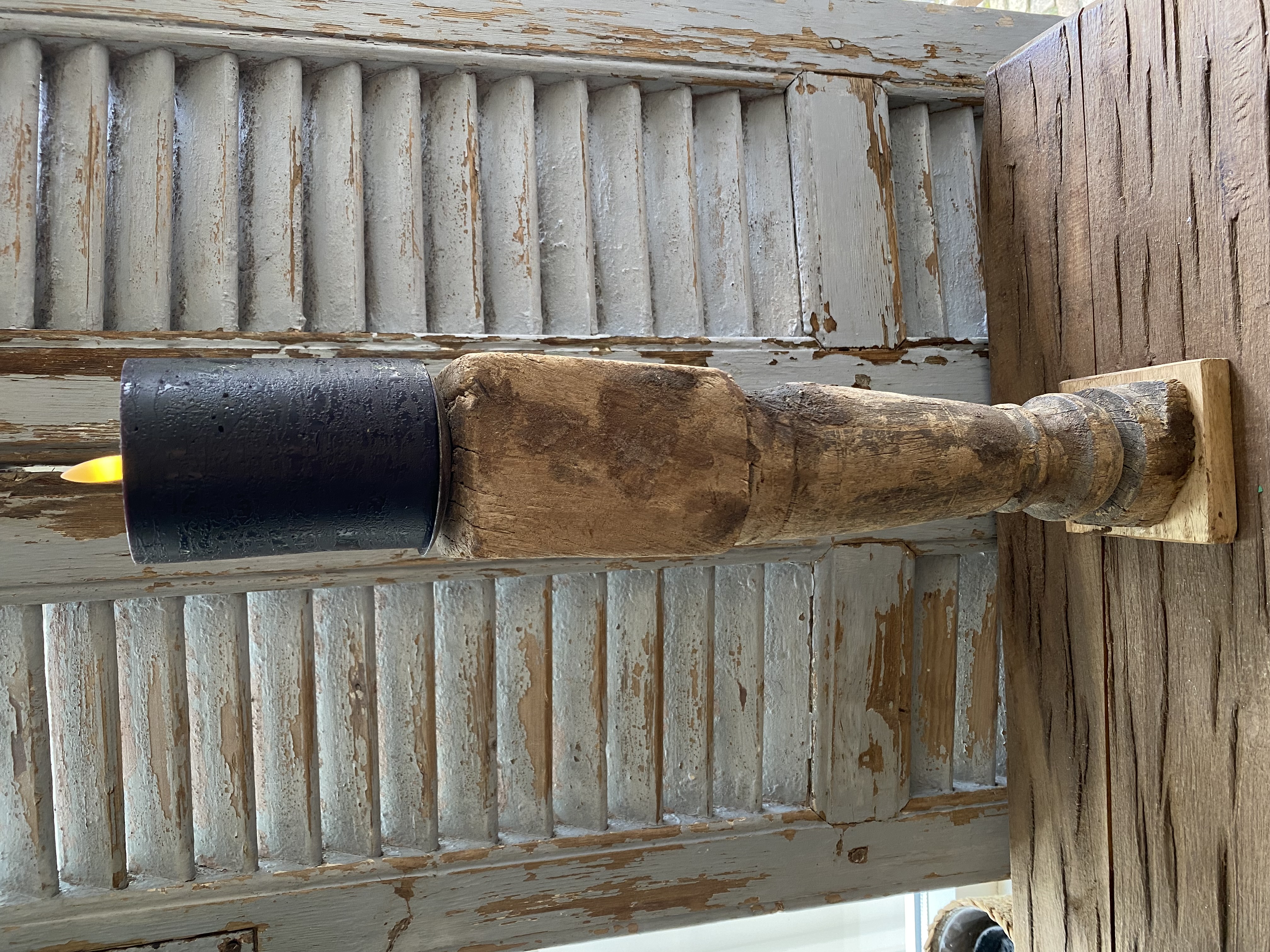Houten Baluster kandelaar