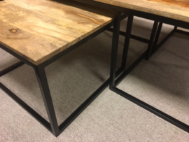 Trio salontafel Naturel/Zwart