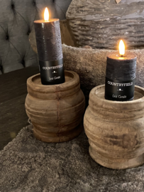 Houten kandelaar