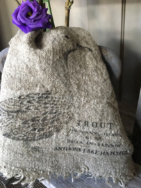 Shabby linnen lapje Eend Trout