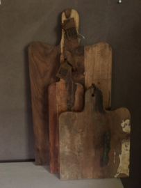 Oud houten snijplank 54x16