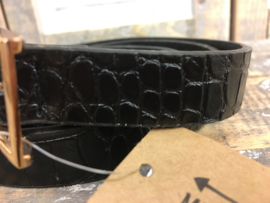 Riem Croco Black 105cm