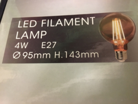 LED lamp Amber dimbaar 95