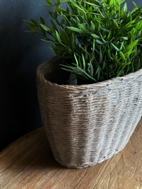 Rietlook Plantenpot Ovaal