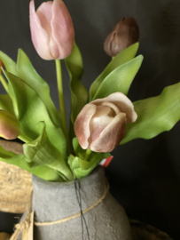 Real Touch Tulp Mix Mauve 31cm