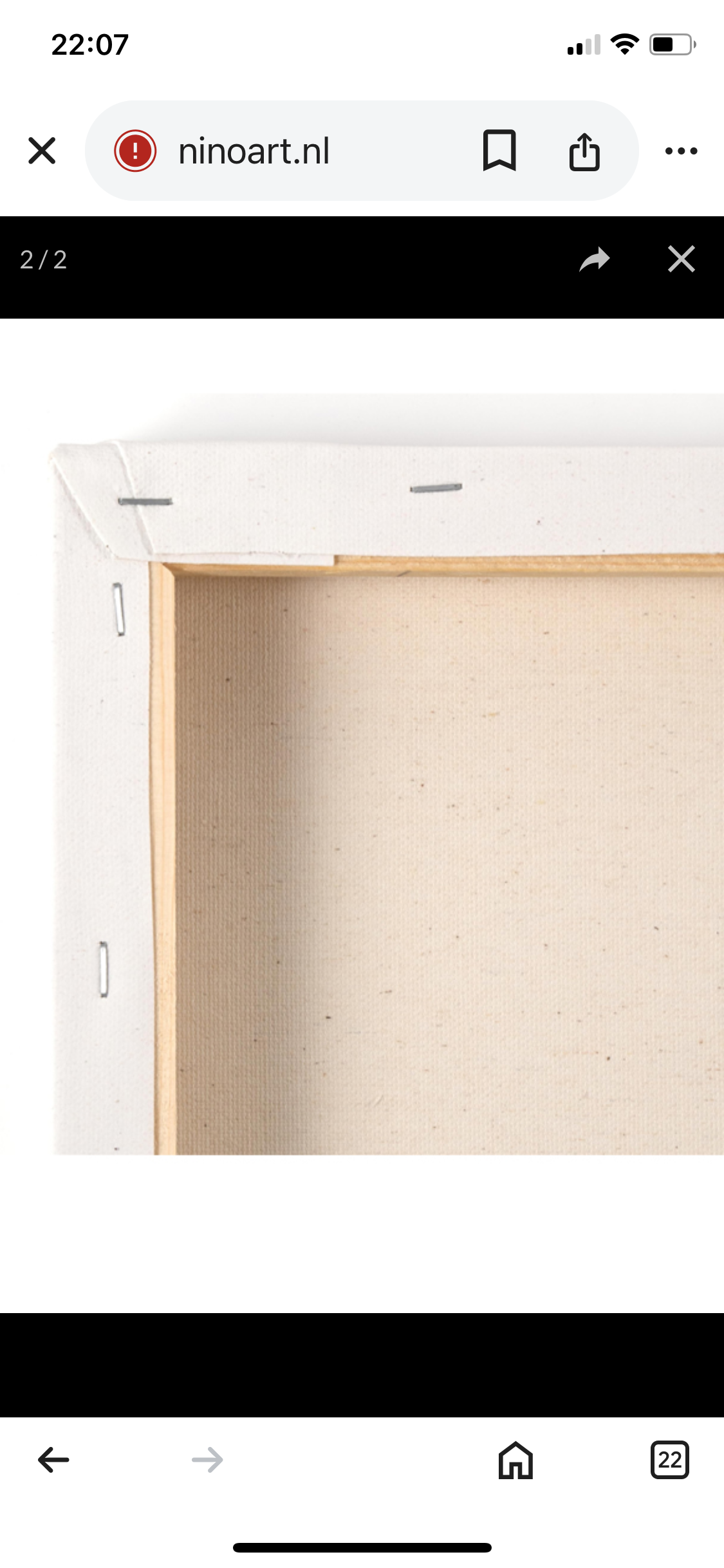Canvas paneel Grijze pot 30x40