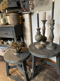 Bijzettafel rond Soft Black