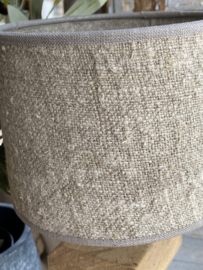 Baluster lampje met Shabby linnen kap