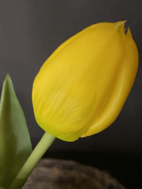 Real Touch Tulp Geel 3 30cm