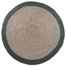 Vloerkleed Jute 160cm Army Green