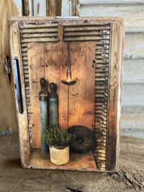 Houten deco bordje
