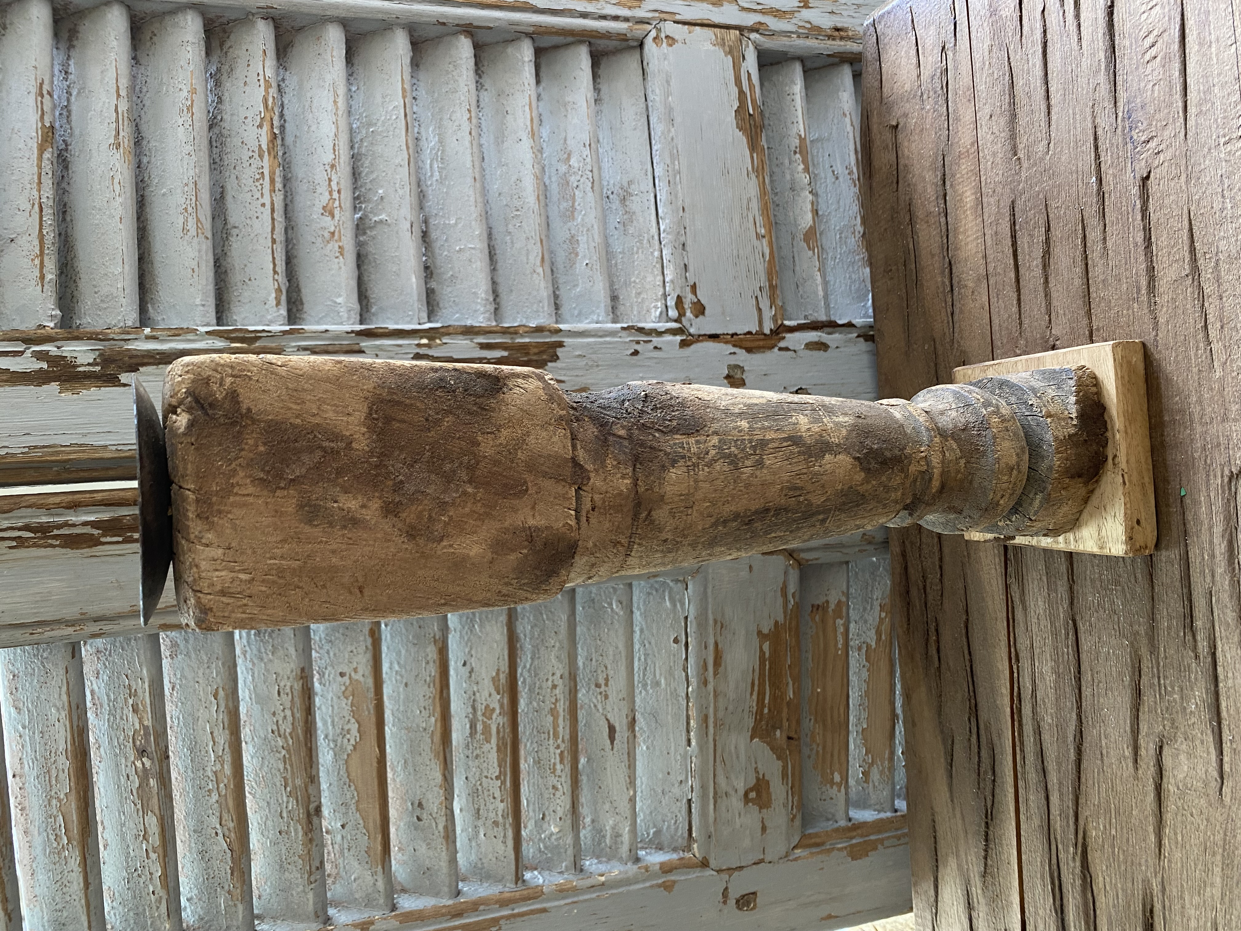 Houten Baluster kandelaar
