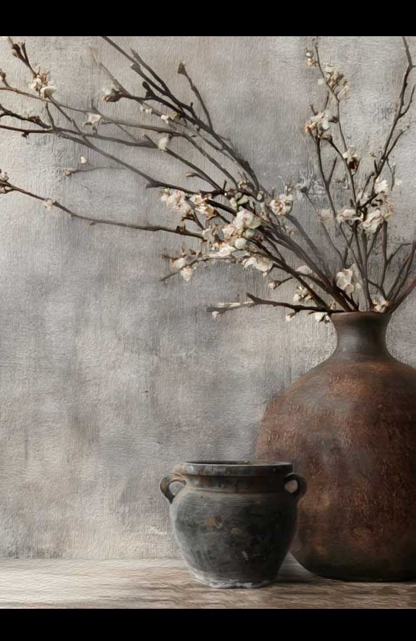 Canvas paneel Pot met Bloesem 30x40