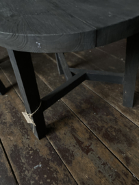 Bijzettafel rond Soft Black