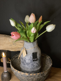 Real Touch Tulp Mix Pink 31cm