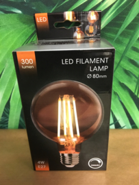 LED lamp dimbaar Amber 80
