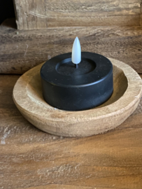 Houten amber/waxine schaaltje