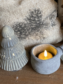Melting waxinelichtjes led beige