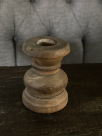 Houten kandelaar