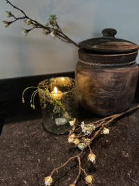 Houten pot met deksel