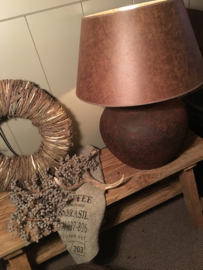 Stoere stenen kruiklamp Rusty