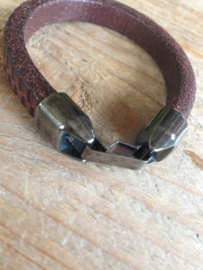 Lederen Armband Bruin 21