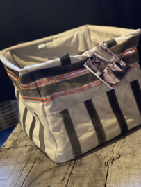 Gerecycled canvas opbergmand