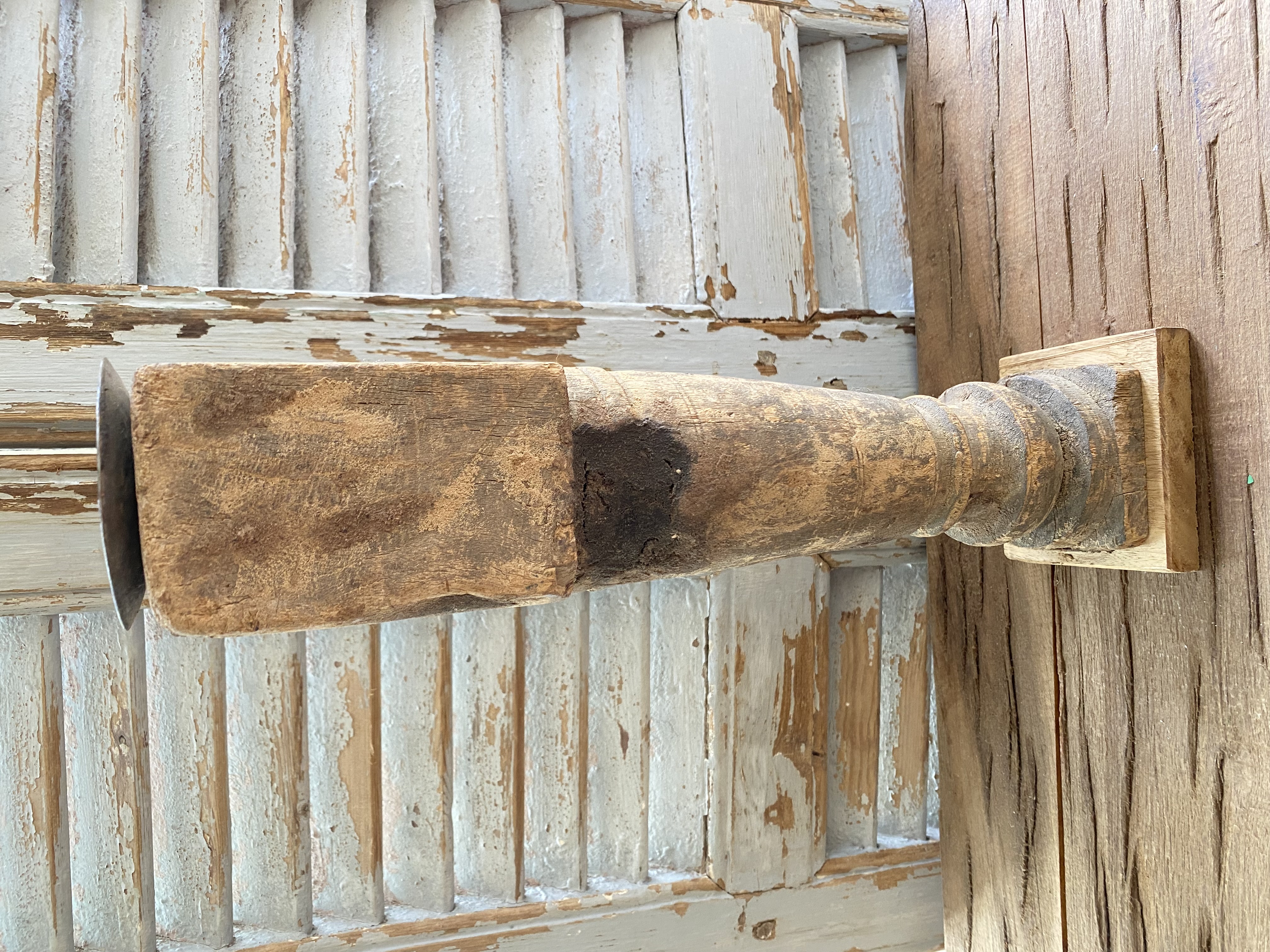 Houten Baluster kandelaar