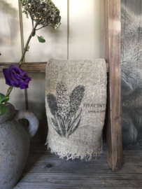 Shabby linnen lapje  Hyacint