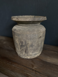 Houten pot  Rob