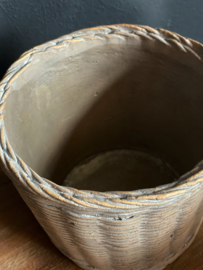 Rietlook plantenpot Rond