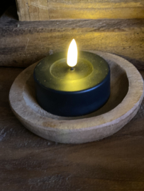 Houten amber/waxine schaaltje