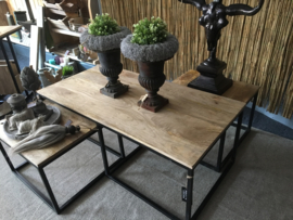 Trio salontafel Naturel/Zwart