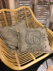 Shabby linnen kussen Henna 2