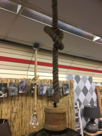 Hanglamp gaaskap met Touw S